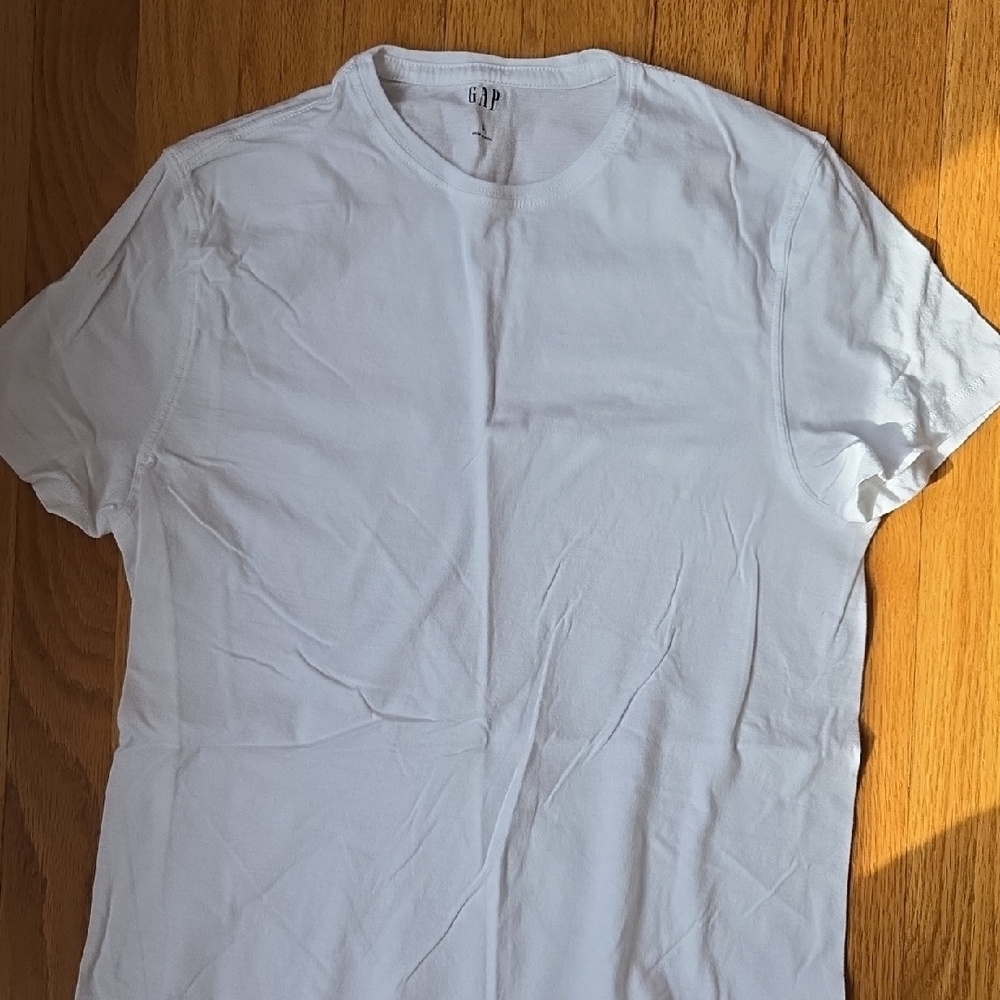 Men's GAP White Crewneck Undershirt T-Shirts - Lot Of 8